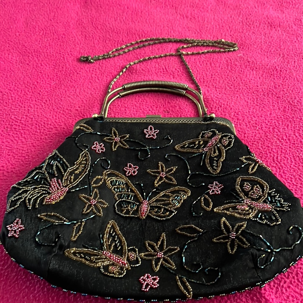 Vintage Butterfly/flower purse